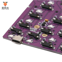 Smt — contrôleur de clavier mécanique sans fil 60%, panneau pcb, conception de pcb et service d'assemblage smt pcba