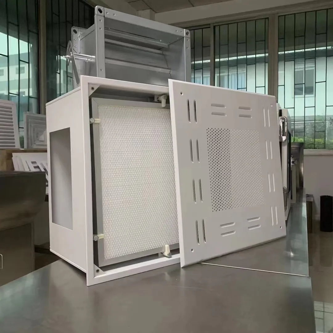 Armadio della scatola del filtro dell'uscita HEPA dell'unità di alimentazione dell'aria ad alta efficienza sostituibile a tenuta meccanica
