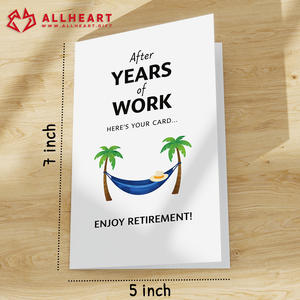 Tarjetas de Retiro Personalizadas de 5x7 Pulgadas, Tarjeta Te Amo, MOQ Bajo, con Sobre y Adhesivo - Product Image 2