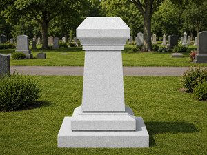 Obelisco de granito blanco, monumento, proveedor profesional de lápidas en China, a la venta, gran pilar conmemorativo de granito gris. - Product Image 6