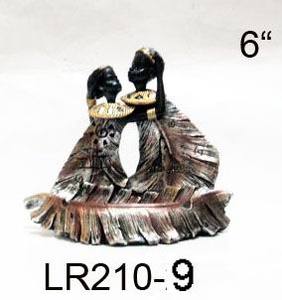 Sculpture africaine en résine de style folklorique - Décoration d'intérieur Marque <span class=keywords><strong>TRIO</strong></span> - Product Image 4