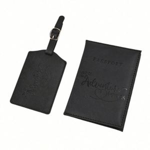 Set de Lujo: Funda Premium de PU para Pasaporte, Etiqueta de Equipaje y Cartera para Viajes, Colores Sólidos, Regalo Ideal para Viajeros - Product Image 2