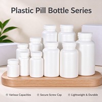 Bouteilles en plastique pour médicaments, pilules, comprimés, capsules, contenants d'emballage avec bouchon à vis, 60cc, 100cc, 120cc, 150cc, 200cc, 250cc