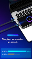 Flaches Strom verlängerung kabel USB a bis Typ C Lade-und Daten synchron isation für Heims icherheits kameras/-telefone, Switch Pro-Controller usw.