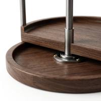 Organizador Giratorio de Bambú de 2 Niveles y 360 Grados, Estante Redondo para Especias de Cocina, Escritorio, Oficina, Personalizable OEM