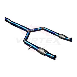 ระบบท่อไอเสียแบบ Catback วาล์ว Vortex Blue Burnt Titanium สำหรับ Mercedes-AMG C43 C400 W205 3.0T V6 ปี 2016-2023 ชุดแต่งท่อ - Product Image 5