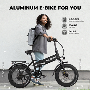 Vélo électrique pliable à pneus larges de 20 pouces, 750 W de puissance maximale, 48 V 13 Ah, autonomie de 65 km, cadre en aluminium, Shimano 7 vitesses, amortisseur avant, expédition rapide depuis l'UE - Product Image 5