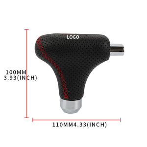 In fibra di carbonio reale + lega di alluminio montaggio universale nero Joystick JDM pomello del cambio del cambio - Product Image 5