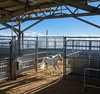 Granja prefabricada moderna con estructura de acero, edificio económico y ligero, casa de Granero, vaca lechera, oveja, cabra, casa de pollo, granja de ganado