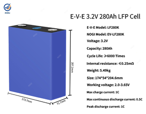 Batterie LiFePO4 3.2V 280Ah LF280K, cellules de qualité A, batterie LFP rechargeable pour ESS, UPS, stockage d'énergie solaire, pack de batteries DIY - Product Image 2