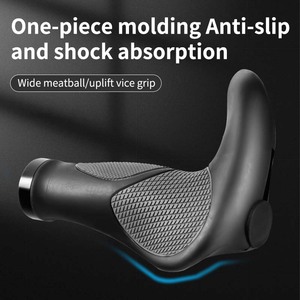 Poignées de guidon de vélo de route, <span class=keywords><strong>VTT</strong></span>, BMX en alliage d'aluminium et caoutchouc TPR de haute qualité, verrouillables en usine - Product Image 2