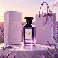 Botol Parfum Kaca Mewah Logo Kustom Label Pribadi Eau De Parfum Kemasan Parfum Set Hadiah Dengan Kotak Dan Tas