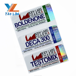 Diseño libre médico <span class=keywords><strong>esteroides</strong></span> anabólicos etiqueta del Vial de 10Ml de holograma - Product Image 5