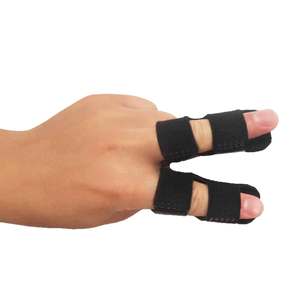 Attelle de protection pour l'extension insuffisante des doigts, attelle de fixation pour le basketball, manchon de soutien en polyester pour adulte, articulation du doigt - Product Image 3