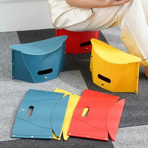 Tabouret pliant portable en plastique léger, chaise d'extérieur, tabouret de camping, tabouret de rangement, chaise pliante - Product Image 3