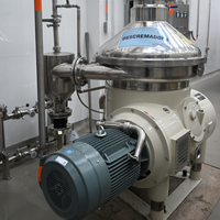 Centrifugeuse industrielle à disques autonettoyante pour la séparation du lait et la décantation