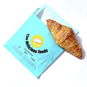 Low MOQ Multiple Sizes <b>Biodegradable</b> Food Grade Custom Logo Grease-Proof Waterproof Cookie Sweets Takeaway Packaging <b>Paper</b> Bag - Product Image 3