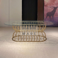 Table à manger de luxe moderne en acier inoxydable doré avec plateau en verre trempé pour mariage, événement, banquet, fête, salon, utilisation en extérieur