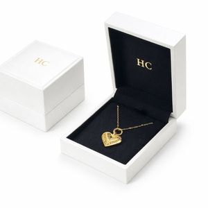 Bridal Jewelry Set <b>Box</b> Luxury Rigid Hinged Leatherette Jewelry Storage <b>Box</b> Suede Insert Foil Stamping Custom Logo Wholesale - Product Image 6