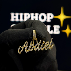 Pendentif personnalisé en argent sterling 925 avec moissanite, style hip-hop glacé, bijou de luxe pour hommes et femmes, déclaration de mode style rap - Product Image 1