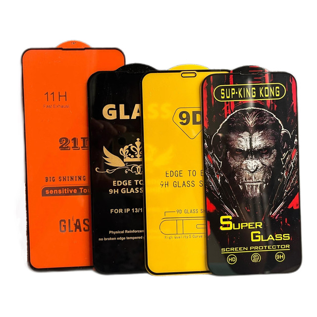 Super King Kong Glass Tempered Glass Phone Screen Protector for iphone 14 13 Pro Max/samsung A13/techno Spark 7