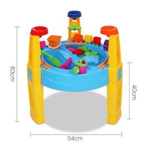 Jouets de plage de grande taille, jouet de <span class=keywords><strong>jeu</strong></span> d'<span class=keywords><strong>eau</strong></span> avec parapluie <span class=keywords><strong>Table</strong></span> de plage pour enfants jouets d'été 29 pièces <span class=keywords><strong>table</strong></span> de <span class=keywords><strong>sable</strong></span> <span class=keywords><strong>et</strong></span> d'<span class=keywords><strong>eau</strong></span> pour enfants - Product Image 4