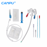 Kit de cathéter veineux central à triple lumière CANPU, stérile, jetable, pour accès veineux et perfusion