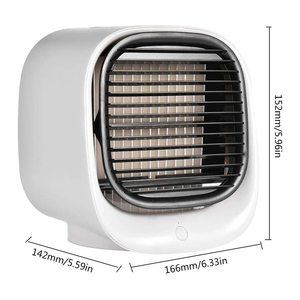 Wholesale Portable <b>Mini</b> Desktop <b>Air</b> Cooler USB Rechargeable 300ML Water LED Light Cooling Fan <b>Conditioner</b> - Product Image 3