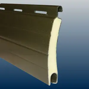 TOMA alluminio 6063 schiuma avvolgibile lamelle roll forming machine scatole superiori in metallo per porte finestre avvolgibili con telecomando
