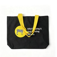 Tas Belanja Kanvas Ukuran Besar, Tahan Lama, untuk Perlengkapan Studio Yoga, Merchandise Kebugaran & Aksesoris Olahraga dengan Logo Kustom