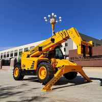 Mini 4Ton 17m Telehandler Agriculture Chargeur Télescopique Chariot Élévateur Diesel 3 Tonnes Transpalette Ferme Détail Industries Vente