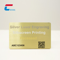 Tarjeta de Crédito Metálica Personalizable con Grabado, Chip RFID y NFC, Resistente al Agua, Compatible con EMV, Tarjeta de Visita para Control de Acceso