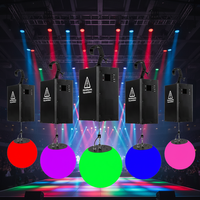 Sphère lumineuse LED cinétique RGB DMX512, matrice de lumière, solaire, IP65, étanche, avec batterie rechargeable pour jardin extérieur