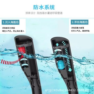 Full Face Silicone Diving Mask Dual Tube Detachable Dry Snorkeling Mask For Adults Water Sports - Product Image 4