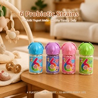Yaourt à la fraise lyophilisé 22g, snack probiotique pour bébé et tout-petit, sans additifs, non-OGM, durée de conservation de 12 mois