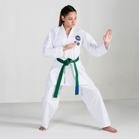 Dobok ITF Tae Kwon-Do blanc pour étudiant, uniforme de Taekwondo pour ceinture de couleur
