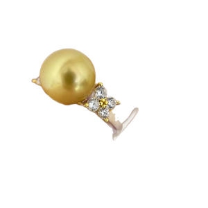 Natural Gold Bead Ring 11-12mm Precision Round Versatile Simple and High-End-Pure Silver with <b>Matching</b> Gift <b>Box</b> - Product Image 5