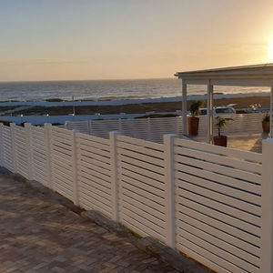 Clôture semi-privée <span class=keywords><strong>Showtech</strong></span> 6 'x 8' en plastique PVC résistant à la pluie et au vent, panneaux de clôture en PVC pour l'extérieur, panneaux de clôture de jardinage en vinyle - Product Image 2