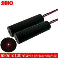 Module laser point rouge haute qualité 650nm 100mW, spot réglable, lumière rouge, visée, DC 3~5V, pointeur de classe industrielle, personnalisable