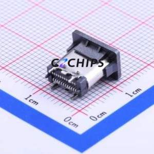 TYPE-C-31-M-06 USB Connector SMD Connector ( Connector Type: Type-C )( Gender: Female )( Mounting Type: Vertical Mount ) - Product Image 2