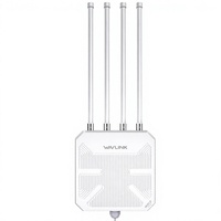 Routeur CPE Wi-Fi 7 AX3000 5G WAVLINK avec 2 antennes, couverture de 1000 m, étanche et protection contre la foudre pour extérieur