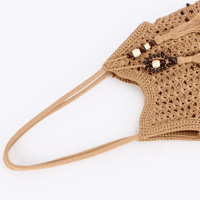 Nouveau sac pour femme de style ethnique, tissé à la main, avec fermeture éclair, design unique et tendance, idéal pour les vacances à la plage, les photos et les trajets quotidiens.