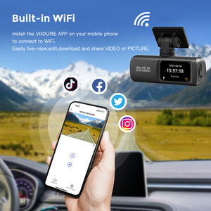 Nouvelle caméra embarquée double 2025 UHD 4K+1080P avec GPS WiFi, enregistrement <span class=keywords><strong>avant</strong></span> et <span class=keywords><strong>arrière</strong></span>, vision nocturne, contrôle par application - Product Image 4