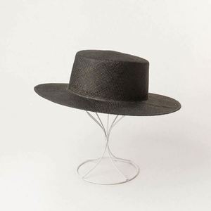 Chapeau de plage en paille pour femme, couleur unie, personnalisé, haute qualité, style borsalino, idéal pour les voyages et le ski, vente en gros à prix abordable - Product Image 5