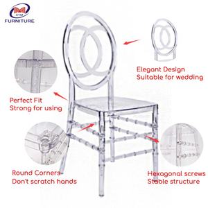 Presa di fabbrica all'ingrosso x indietro palloncino di plastica resina trasparente chaiviari sedie da sposa per la vendita - Product Image 2