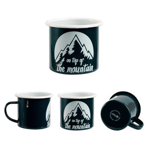 Özel Logo baskı Metal çelik emaye kupa, beyaz süblimasyon emaye kamp fincan, toptan emaye teneke Metal kahve kupa - Product Image 2