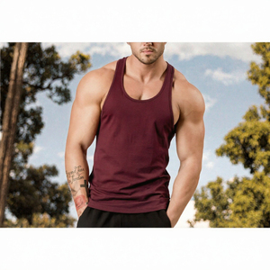 Débardeurs de sport respirants personnalisables avec logo pour hommes – Maillots de musculation sans manches pour l'entraînement et le fitness - Product Image 3