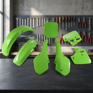 XFUN Kit di plastica verde per Kawasaki KX 250 1987-1987 modelli accessori moto modello KAKIT191026-5426 italia - Product Image 2
