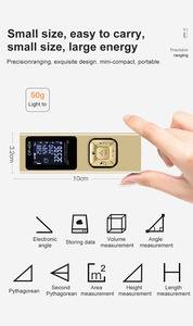 Télé<span class=keywords><strong>m</strong></span>ètre <span class=keywords><strong>laser</strong></span> 60m intelligent numérique portable avec chargement USB, mini mesureur de distance portatif - Product Image 4