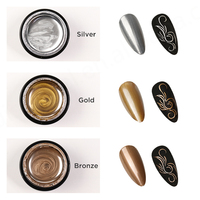 Producto en Oferta, Pintura en Gel para Uñas, Arte de Uñas, 5g, Pinturas Metálicas en Gel para Uñas, Secado con Lámpara UV/LED, Esmalte de Uñas Metálico en Gel